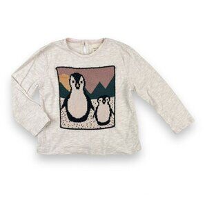 Zara Knit Penguin Graphic T-shirt {2/3}